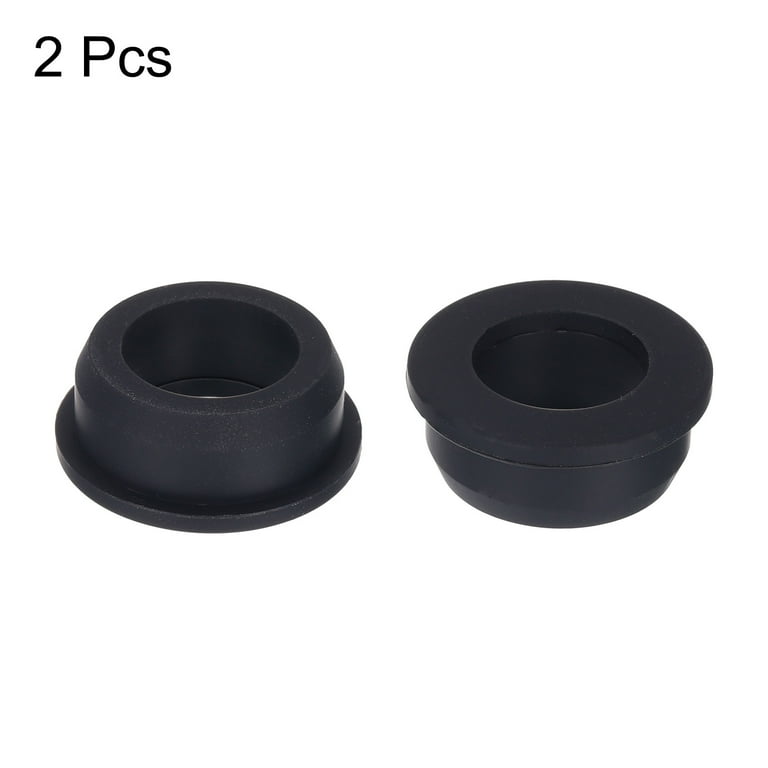 2Pcs T Shape Rubber Grommet Mount Dia 33.3mm ID 22mm H 15mm Seal