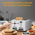 thumbnail image 4 of Acekool 1500W 4 Slice Stainless Steel Electric Toaster, 4 of 7
