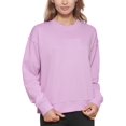 thumbnail image 2 of DKNY Womens Embroidered Logo Cotton Sweatshirt, 2 of 2