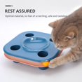 thumbnail image 4 of Pet Cat Food Pot Bowl Toy Tower Track Disc Ball Training Game Board Pet Cat Accent 2 En 1 Inevent PT002592-01, 4 of 6