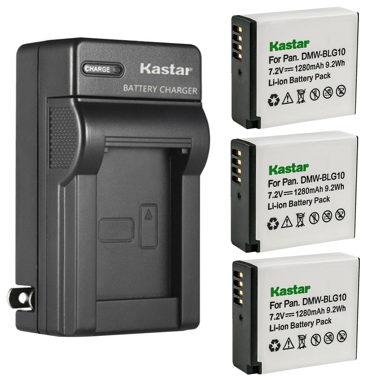 Kastar 3-Pack DMW-BLG10 Battery and AC Wall Charger Replacement for Panasonic Lumix DMC-TX1, Lumix DMC-TZ100, Lumix DMC-TZ101, Lumix DMC-TZ80, Lumix DMC-TZ81, Lumix DMC-TZ85, Lumix Camera - Walmart.com