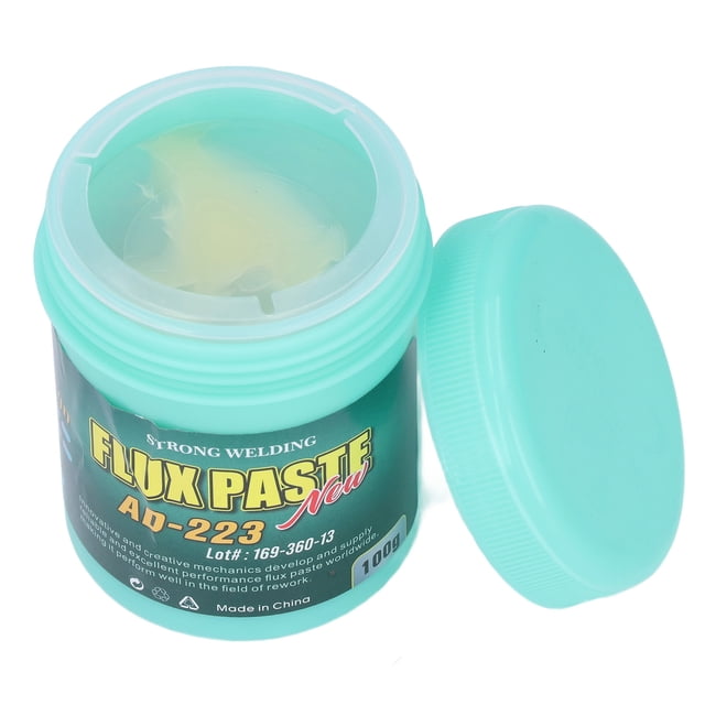Pasta fundente de resina, crema para soldar electrónica respetuosa con el medio ambiente para cobre, estaño y hierro, 100g VoborMX herramienta