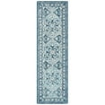 thumbnail image 4 of SAFAVIEH Trace Dulcibella Floral Bordered Wool Area Rug, Navy/Light Blue, 3' x 5', 4 of 8