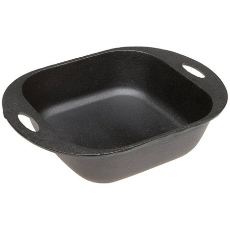 pan iron cast square baking seasoned pre