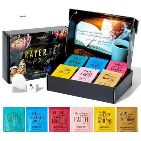 (5 pack) Thoughtfully Gourmet Tea Affirmations Christian Prayer Gift Set Set of 90 (5 pack) Thoughtfully Gourmet Tea Affirmations Christian Prayer Gift Set Set of 90