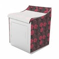 thumbnail image 2 of Floral Washer Cover, Ombre Style Flourishing Rose Blooms Valentines Anniversary Image, Washroom Decor with Dust Protection, 29" x 28" x 40", Charcoal Grey Magenta, by Ambesonne, 2 of 3