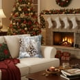 thumbnail image 6 of Virelaxpo 17in Single Christmas Pillow Cover - Cotton Decorative Case with Hidden Zipper for Sofa and Bed Festive Decor, 6 of 6