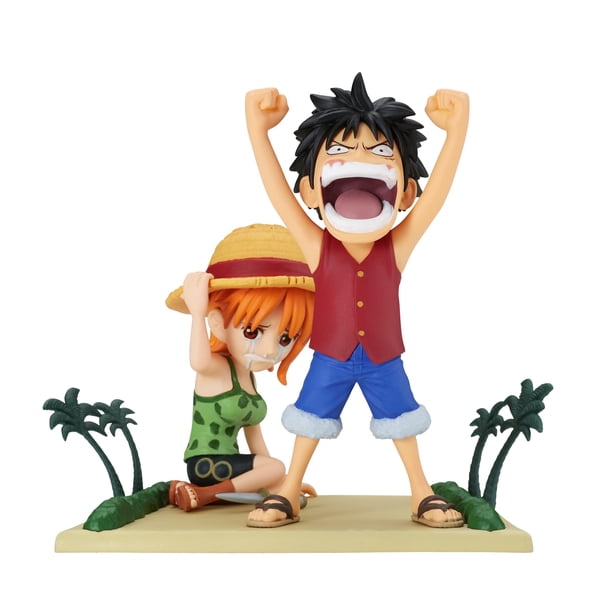 Figura Banpresto One Piece Log Stories Luffy & Nami