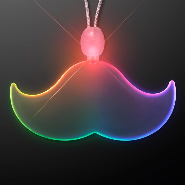 Flashing Blinky Lights FlashingBlinkyLights Light Up LED Mustache