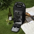 thumbnail image 5 of True Metro 2 Bottle Travel Tote Bag for Picnic, Camping, 6-Piece Set, Black, 5 of 6