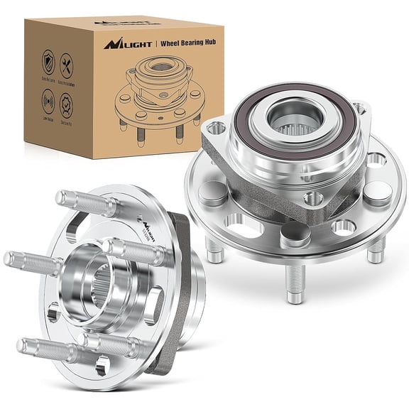 Nilight Front or Rear Wheel Hub Bearing Assembly for Chevy Equinox Impala Malibu, GMC Terrain 2010 2011 2012 2013 2014 2015 2016 2017, Cadillac CTS/XTS, Buick Regal Lacrosse with 5-Lug OEM 513288