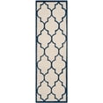 thumbnail image 2 of SAFAVIEH Cambridge Kevin Geometric Wool Runner Rug, Ivory/Navy, 2'6" x 6', 2 of 6