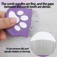 thumbnail image 3 of Pet Grooming Comb for Dogs and Cats, Stainless Steel Fine Tooth Comb, Round Tip Detangling Comb for Face and Eyes, 3 of 7