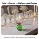 thumbnail image 2 of Abbraccia Candelabro de cristal colorido, portavelas elegante, decoración de bodas, regalo festivo, 2 of 6