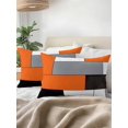 thumbnail image 3 of Waterproof Outdoor Throw Pillows with Inserts 12"x20", Burnt Orange Black Grey Soft Decorative Pillowcases for Couch Bedroom, Modern Irregular Geometric Abstract Pillow Covers for Sofa Living Room, 3 of 8