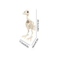 thumbnail image 3 of Crow Skeleton Mini Figurine Halloween Decor Halloween Decorations Outdoor Crow Skeletons Skeleton Prop Halloween Skull Animal Crow Skeleton Ornament Skeleton Statue Prank Prop, 3 of 6