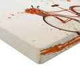 thumbnail image 2 of Ambesonne Bicycle Fitted Sheet 2 Pcs Set, Orange Autumn Tree, California King, Orange, 2 of 3