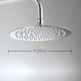 thumbnail image 1 of 2 cabezales de ducha de acero inoxidable 304 para ahorro de agua y cabezal de ducha de alta presión para baño, plateado, 20 cm, TUNC Sencillez, 1 of 3