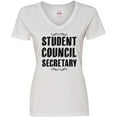 thumbnail image 3 of Inktastic Student Council Secretary Women's V-Neck T-Shirt, 3 of 5