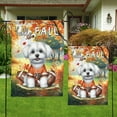 thumbnail image 4 of Hello Fall Maltese Football Welcome Autumn with Leaves Pumpkins Garden Flag 12x18in Double Sided Maltese Dog Lover Gifts Idea Outdoor Decor - 00012, 4 of 5