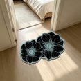 thumbnail image 5 of Floral Diatomaceous Earth Bath Mat, Quick Dry Bathroom Rug, 16 x 24 Inch French Floral Floor Mat for Shower Sink Vanity and Entryway, Absorbent Layered Surface with Scalloped Outline, 5 of 8
