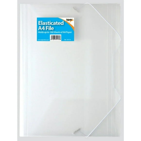 Tiger Stationery A4 Document Wallet (Pack of 3)
