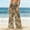 Swimwear-Khaki, variant on Gamivast Swim Cover up Pants for Women Mesh Graphic Wide Leg Beach Pant Flowy Boho Elastic Waist Vacation Swimwear Breathable Summer Festival Outfits