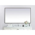 thumbnail image 3 of Elegant Decor Pier 42x72 inch LED mirror with adjustable color temperature 3000K/4200K/6400K in black, 3 of 13