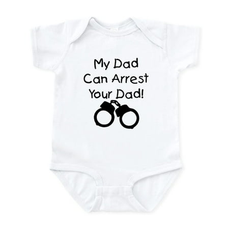 

CafePress - Mydadarrestblack Body Suit - Baby Light Bodysuit Size Newborn - 24 Months
