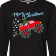 thumbnail image 4 of Inktastic Merry Christmas- Santa Drives a Monster Truck Long Sleeve T-Shirt, 4 of 5