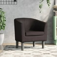 thumbnail image 1 of vidaXL Tub Chair Brown Faux Leather, 1 of 5