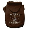 thumbnail image 6 of Christmas Pet Dog  Cat Hoodie Screen Printed, "Shimmer Christmas Tree", 6 of 11