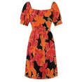 thumbnail image 7 of Hanalei Hawaiian Floral Camo Aloha Shirt Print - Red Orange & Black Sleeveless Dress loose wom's dress Dress, 7 of 7