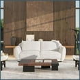 thumbnail image 6 of 84" Wide Alpaca Off-White Chenille Sofa – Casual Elegant Puffy Arms & Removable Reversible Back Cushions, 6 of 8