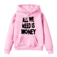 thumbnail image 3 of Valentine's Day Hoodies for Teen Hoodies Love Print Oversized Hoodie Long Sleeves Warm Loose Pullover Cute Sweatshirt Girls Tops Size 6-7, 3 of 5