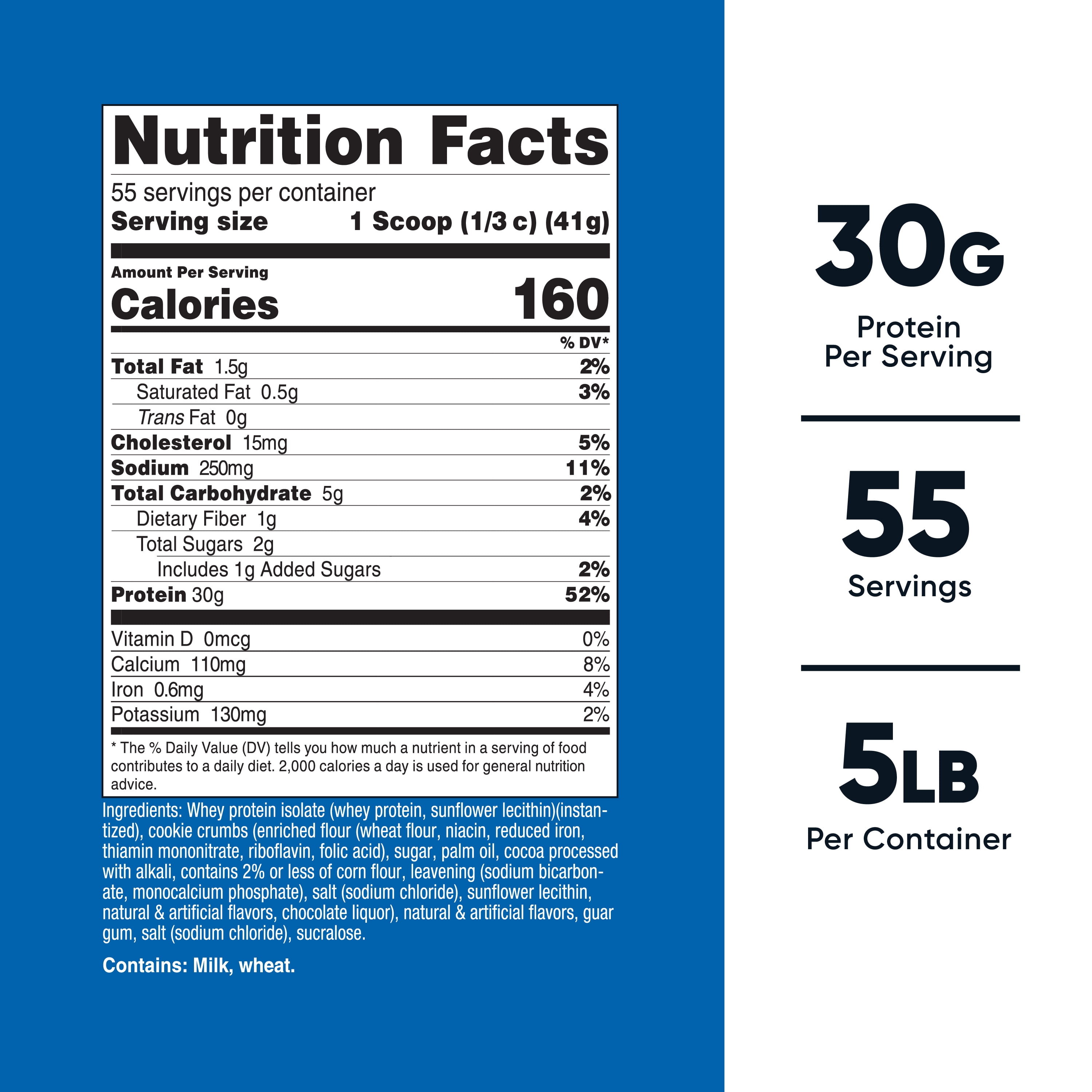 Nutricost Whey Protein Isolate (Cookies N Cream) 5LBS - Isolate Protein Powder