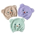 thumbnail image 4 of Tyidzon Purple Hair Towel Wrap for Women, Soft Absorbent Quick Dry Shower Cap for Long and Short Hairs, Turbans for Women, Wet and Curly Hair Wrap Towels, 4 of 5