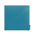 thumbnail image 1 of HMYSN44BE Ghent Glassboards Harmony Markerboard Square Corners Glass Whiteboard 4'H x 4'W, Blue, 1 of 4