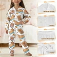 thumbnail image 6 of Yuyamidu Adorable Capybara Button Up Pajama Set Orange Kid's Long Sleeve Pjs Sweatshirt & Sweatpants 2 Piece Longewear for Boys Girls 13-14 Casual Sleepwear, 6 of 7