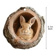 thumbnail image 3 of Adornos para árboles navideños, colgantes festivos, decoraciones planas de acrílico, con diseños de animales, con cuerda colgante para el árbol de Navidad, coronas, decoración estacional, 3 of 6