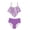 Purple, variant on Xudanell Girls Swimsuit 2 Piece Bikini Set Tiered Ruffled Bathing Suit Straps Girls' Swimwear (11-12 Years,Purple)