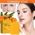 thumbnail image 3 of Fiudx Jabón de Cúrcuma, Limpiador Facial Iluminador, Barra Corporal para Unificar El Tono, Jabón con Infusión de Limón, Ideal para La Ducha Facial y Corporal, Apto para Pieles Sensibles, Doble Efecto, 3 of 7