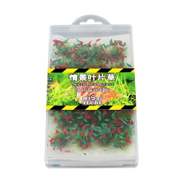 1 caja de racimo DIY juego de césped artificial en miniatura para 04 Zulema Micro paisaje de hierba