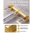 thumbnail image 5 of Wall Mount Tub Filler: Wowow Chrome Bathtub Faucet Long Spout Reach, Bath Tub Filler Faucet 2 Handle Wall Mounted Bathtub Faucets with Brass Rough in Valve Included Wall Mounted Tub Faucet, 5 of 8