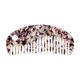 thumbnail image 1 of Ofertas Únicas 1 Pc Peine para el cabello en forma semicircular Púrpura Blanco Hoja de acetato, 1 of 5
