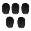 5 pcs Microphone Cover Black Handheld Stage Microphone Windscreen Foam Cover Windscreen