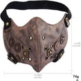 thumbnail image 4 of Máscara de Cuero LIUYMXG para cosplay media cara protección viento, 4 of 5