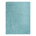 thumbnail image 3 of Unique Loom Trellis Shag Collection Area Rug - Ruth (10' 8" x 14' Rectangle Aqua/Ivory), 3 of 9
