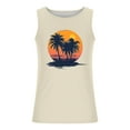 thumbnail image 4 of Dagegui Under $10 Men's Crew Neck Sleeveless Shirts Fashion Palm Tree Graphic Tank Tops Big and Tall Hawaiian Muscle Tee Outdoor Active Vest Beige S, 4 of 5