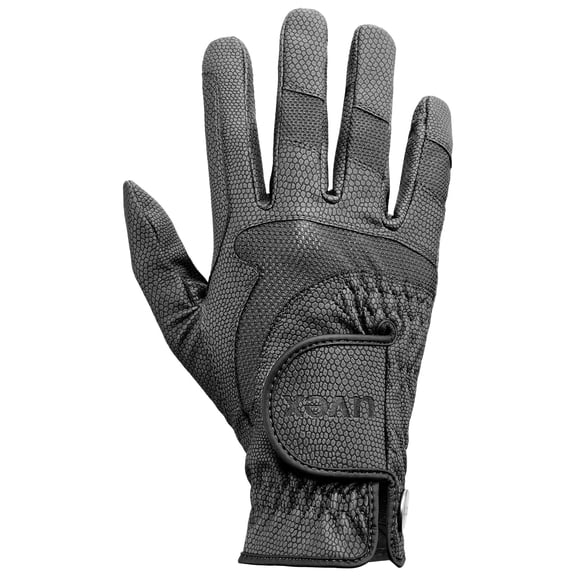Uvex i-performance 2 - Breathable Equestrian Gloves for Adults - Black, Size 6.5